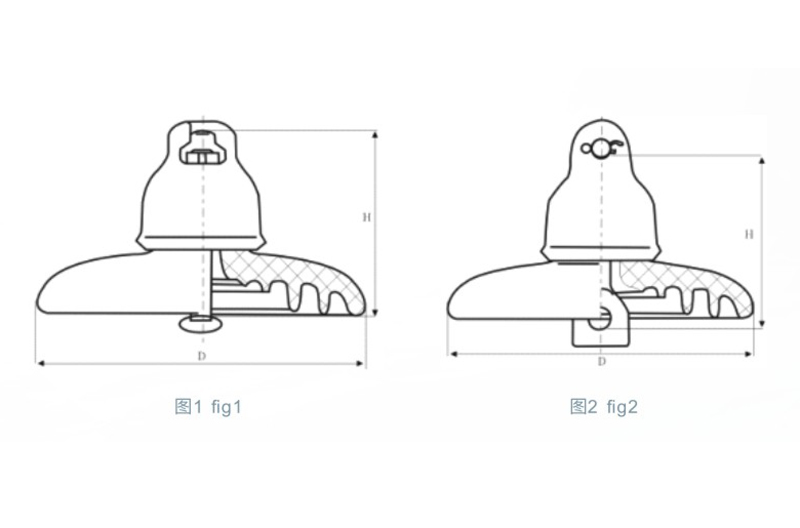 耐污悬式瓷绝缘子标准型